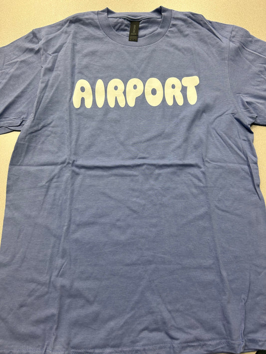 "Airport" bubble letter Adult T-shirt